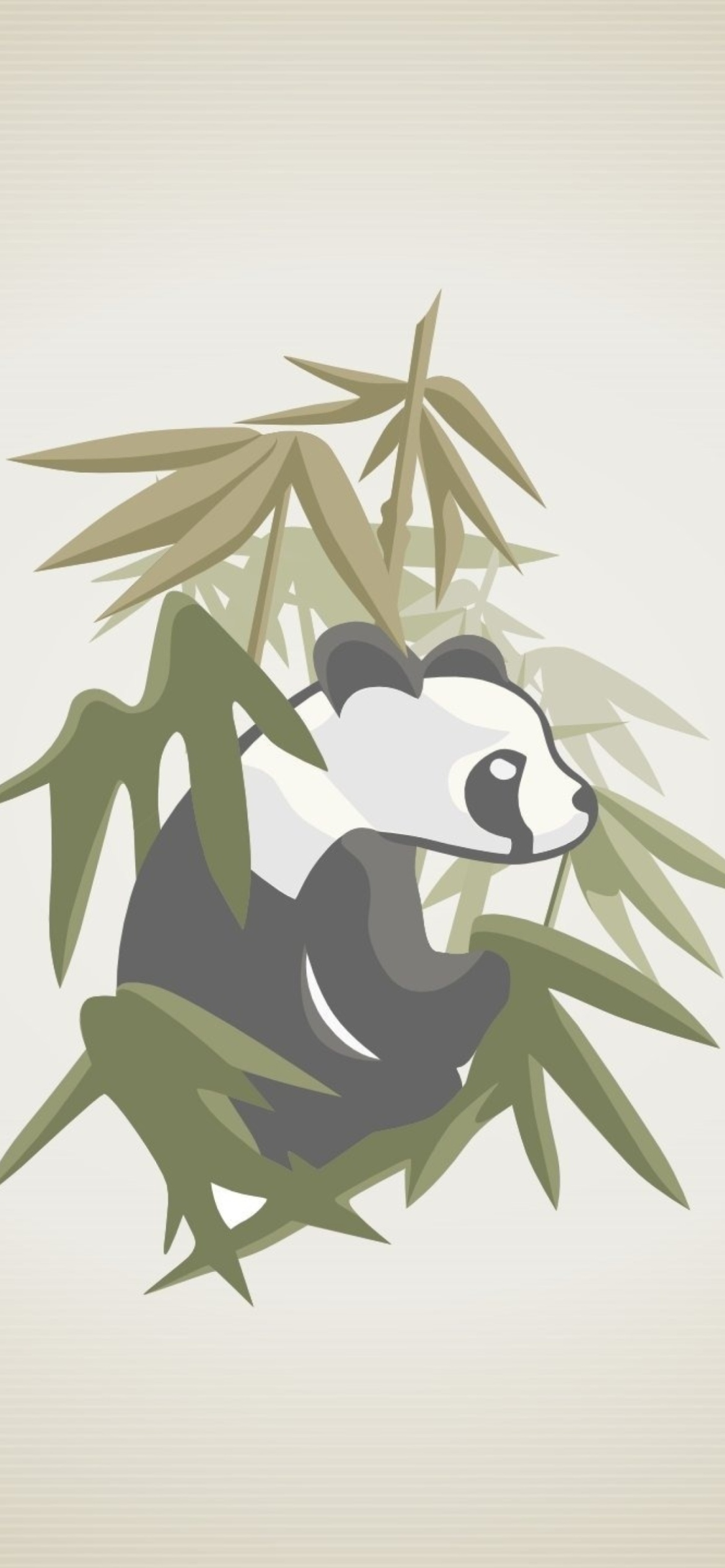 Panda Drawing wallpaper 1170x2532
