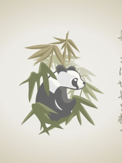 Panda Drawing wallpaper 240x320