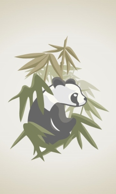 Das Panda Drawing Wallpaper 240x400