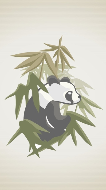 Das Panda Drawing Wallpaper 360x640