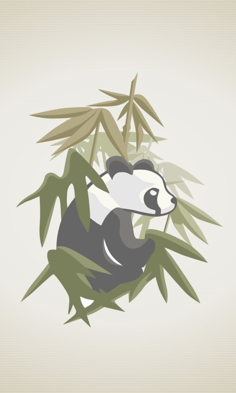Panda Drawing wallpaper 768x1280