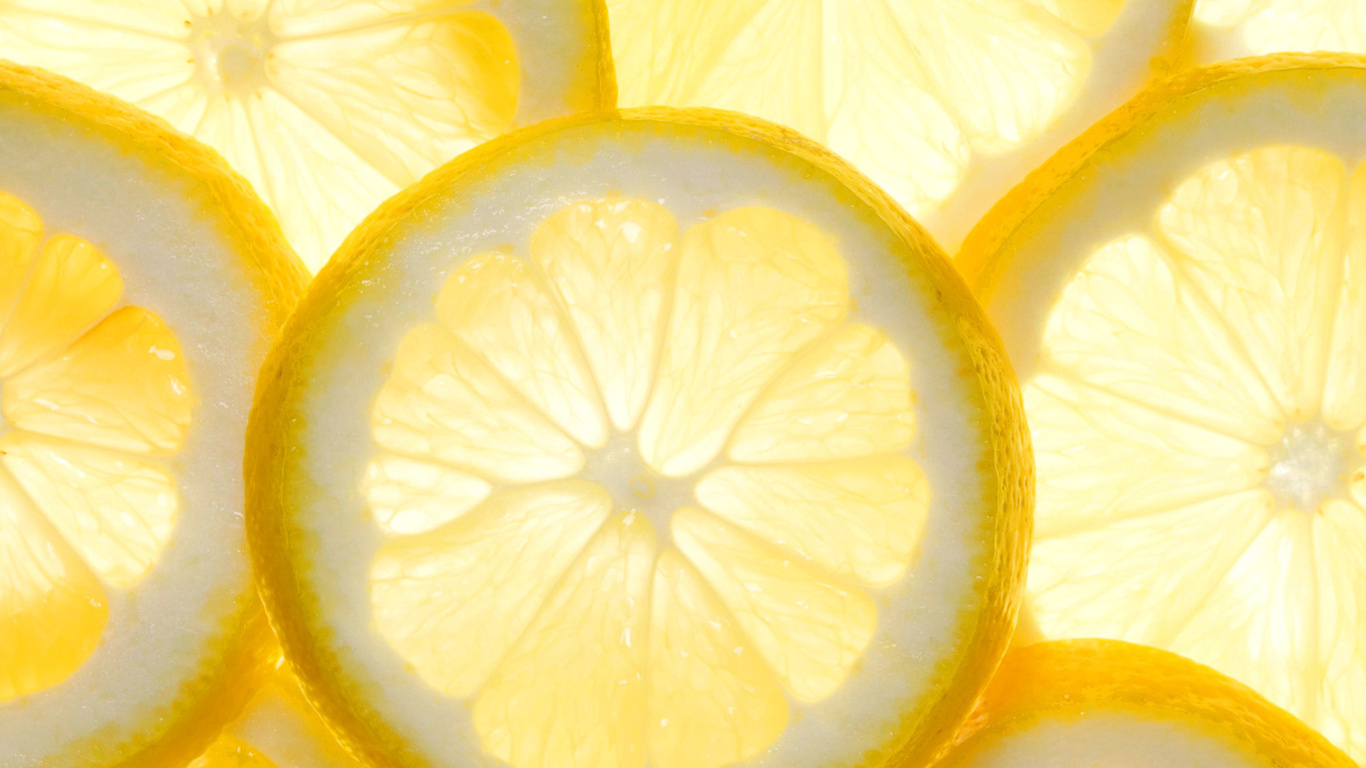 Lemon Slice wallpaper 1366x768