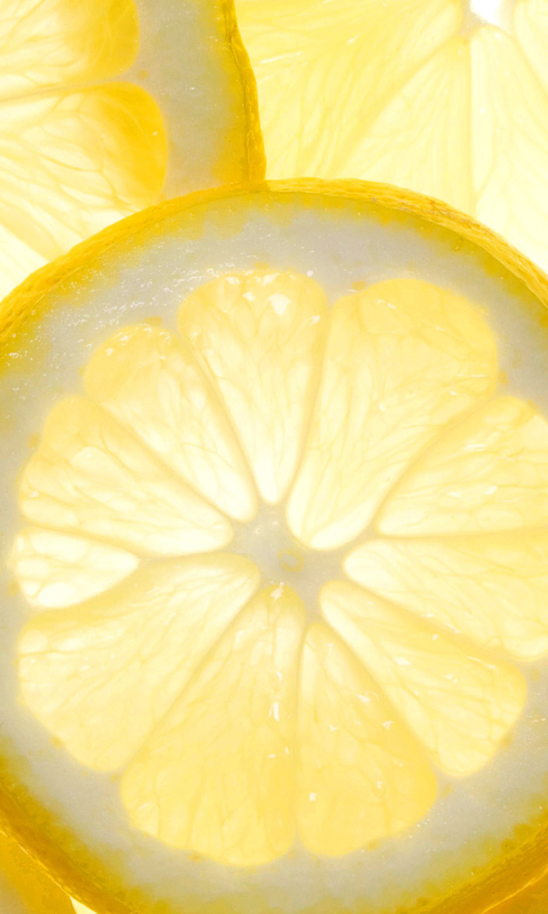 Das Lemon Slice Wallpaper 768x1280
