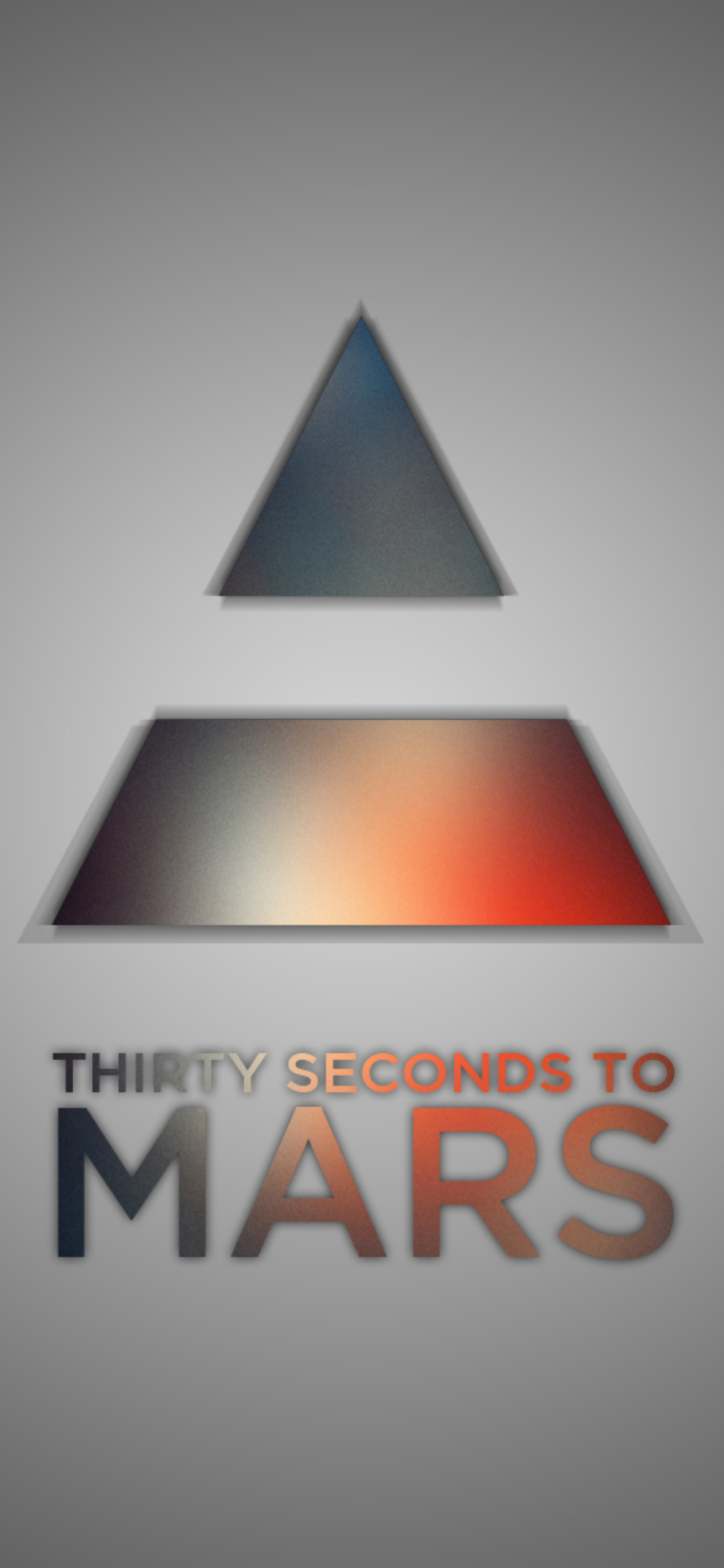 Fondo de pantalla Thirty Seconds To Mars Logo 1170x2532