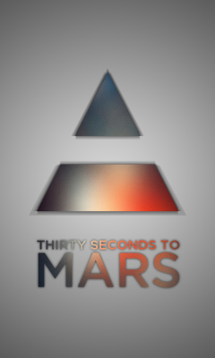 Das Thirty Seconds To Mars Logo Wallpaper 240x400