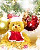 Fondo de pantalla Teddy Bear's Christmas 128x160