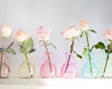 Roses In Vases wallpaper 220x176
