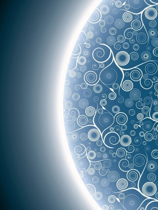 Abstract Blue Circles - Obrázkek zdarma pro Nokia C5-05