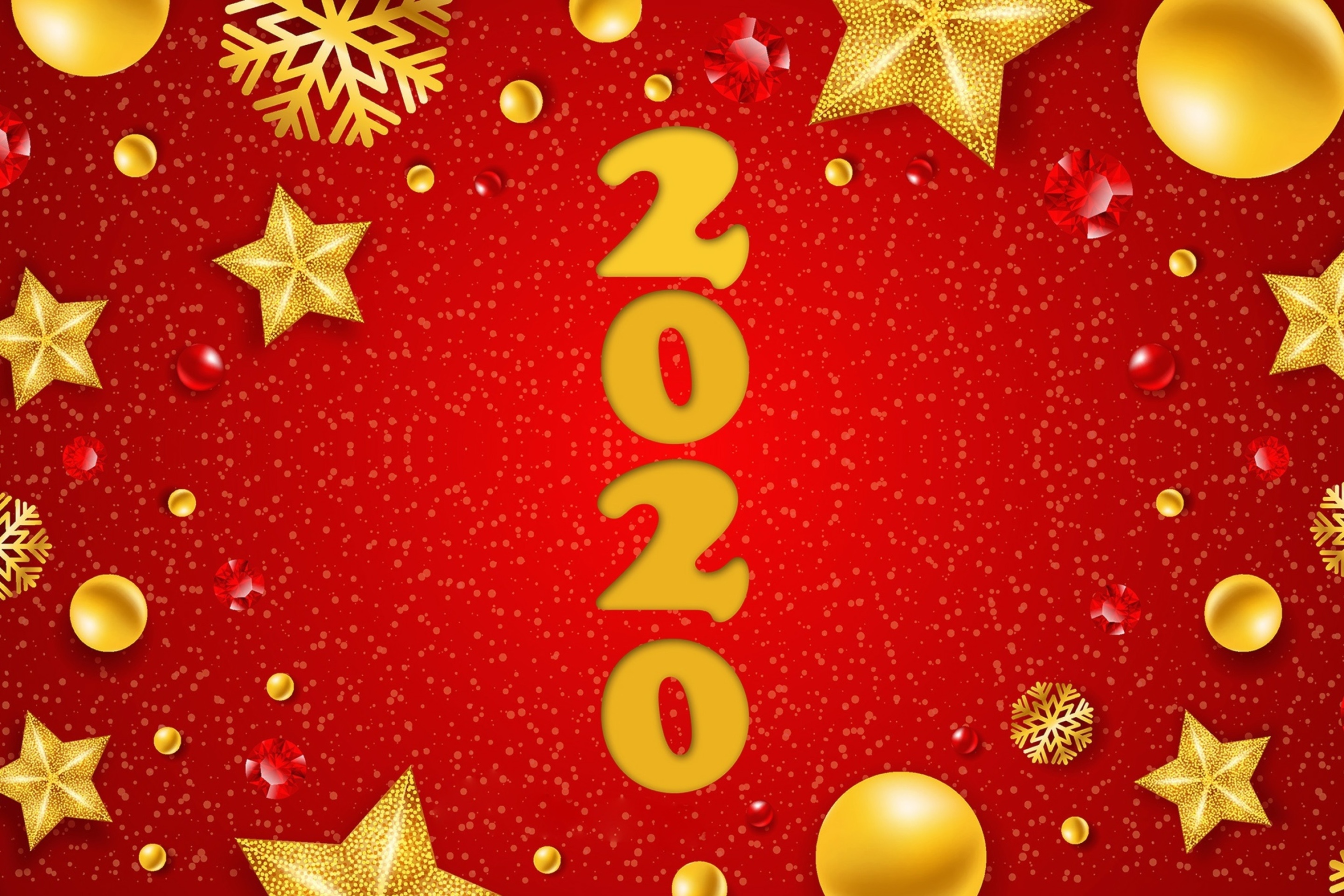 Fondo de pantalla Happy New Year 2020 Messages 2880x1920