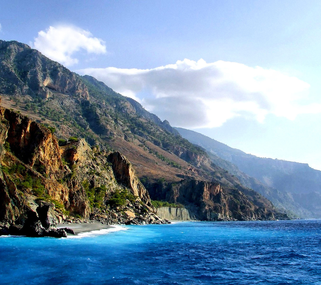 Sfondi Crete Island Rock 1080x960