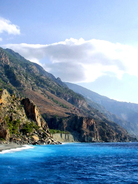 Crete Island Rock wallpaper 480x640