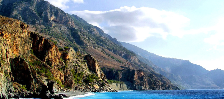 Crete Island Rock wallpaper 720x320