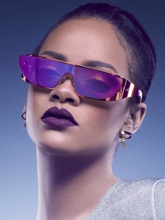 Обои Rihanna in Dior Sunglasses 240x320