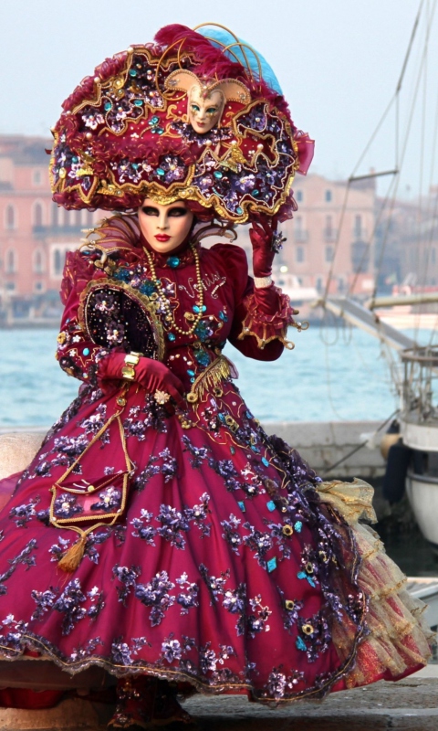 Venice Carnival wallpaper 480x800