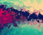 Das Colored Smoke Wallpaper 176x144