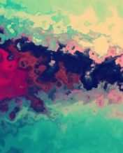 Das Colored Smoke Wallpaper 176x220