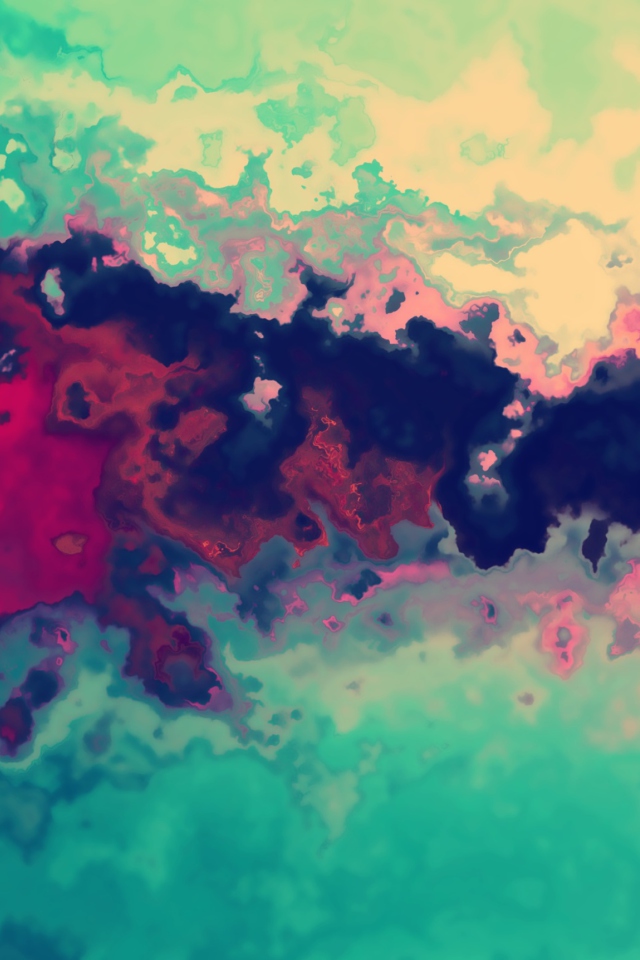 Das Colored Smoke Wallpaper 640x960