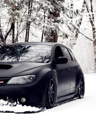 Subaru In Winter - Obrázkek zdarma pro 176x220
