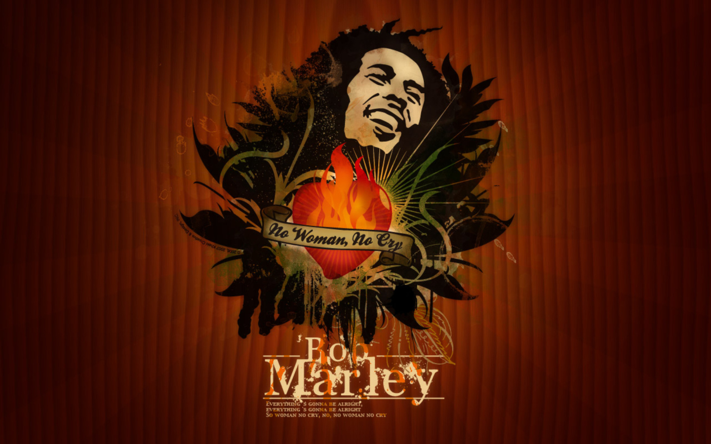 Das Bob Marley Wallpaper 1440x900