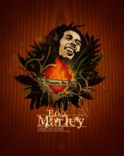Обои Bob Marley 176x220