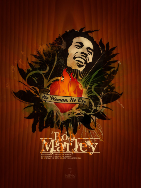 Das Bob Marley Wallpaper 480x640