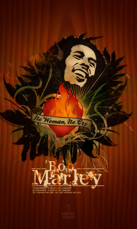 Das Bob Marley Wallpaper 480x800