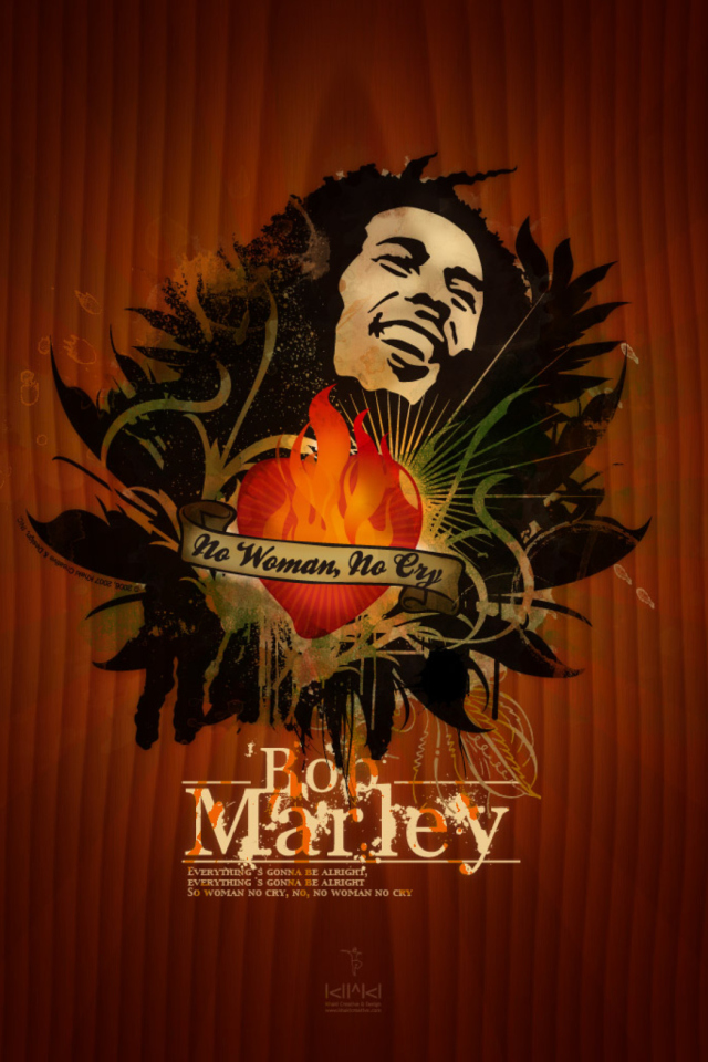 Обои Bob Marley 640x960