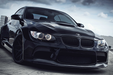 Black BMW E93 series 3 screenshot #1 480x320