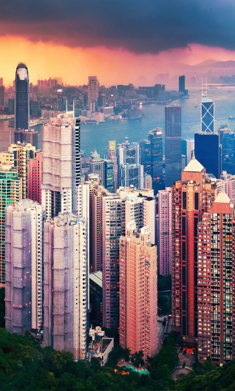 Hong Kong wallpaper 480x800