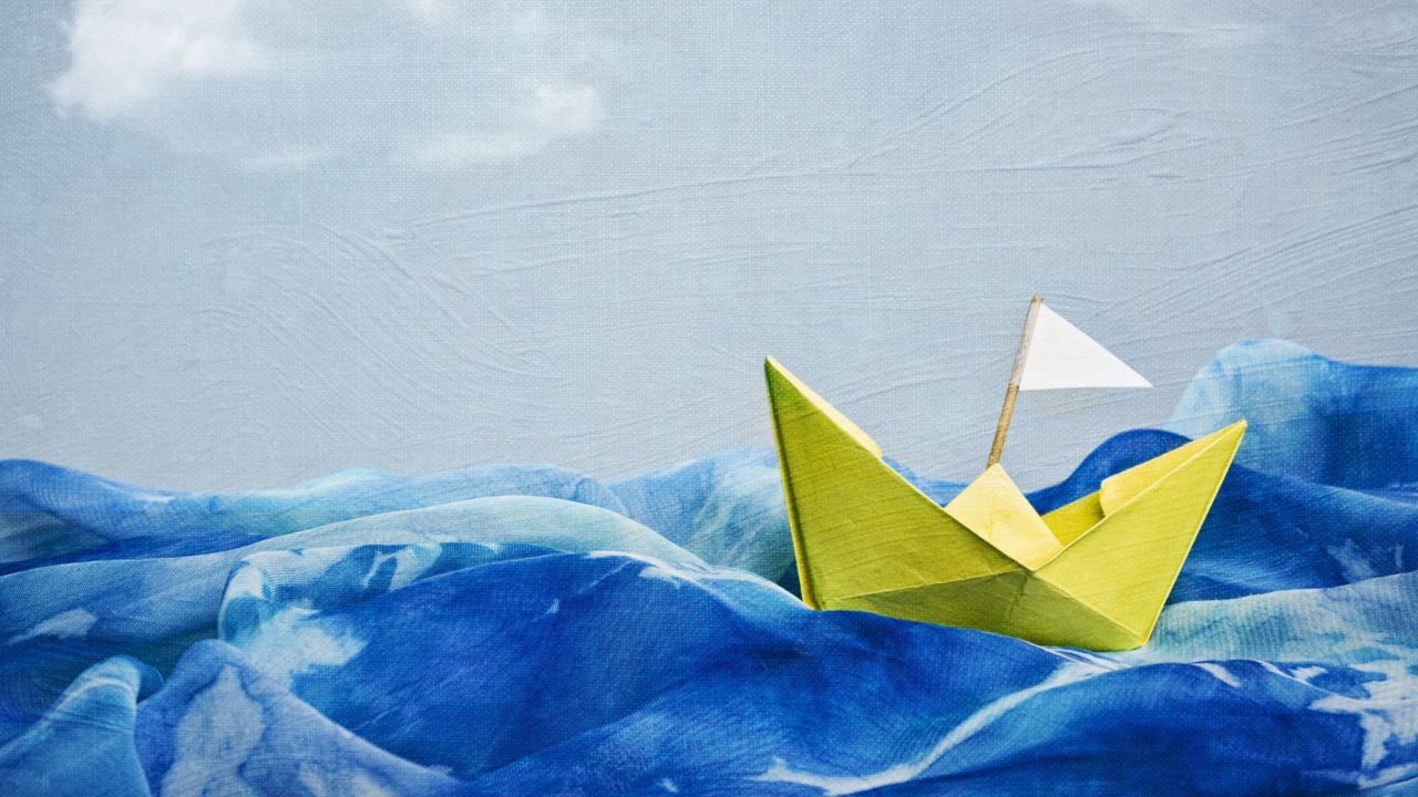 Das Paper Boat Wallpaper 1280x720