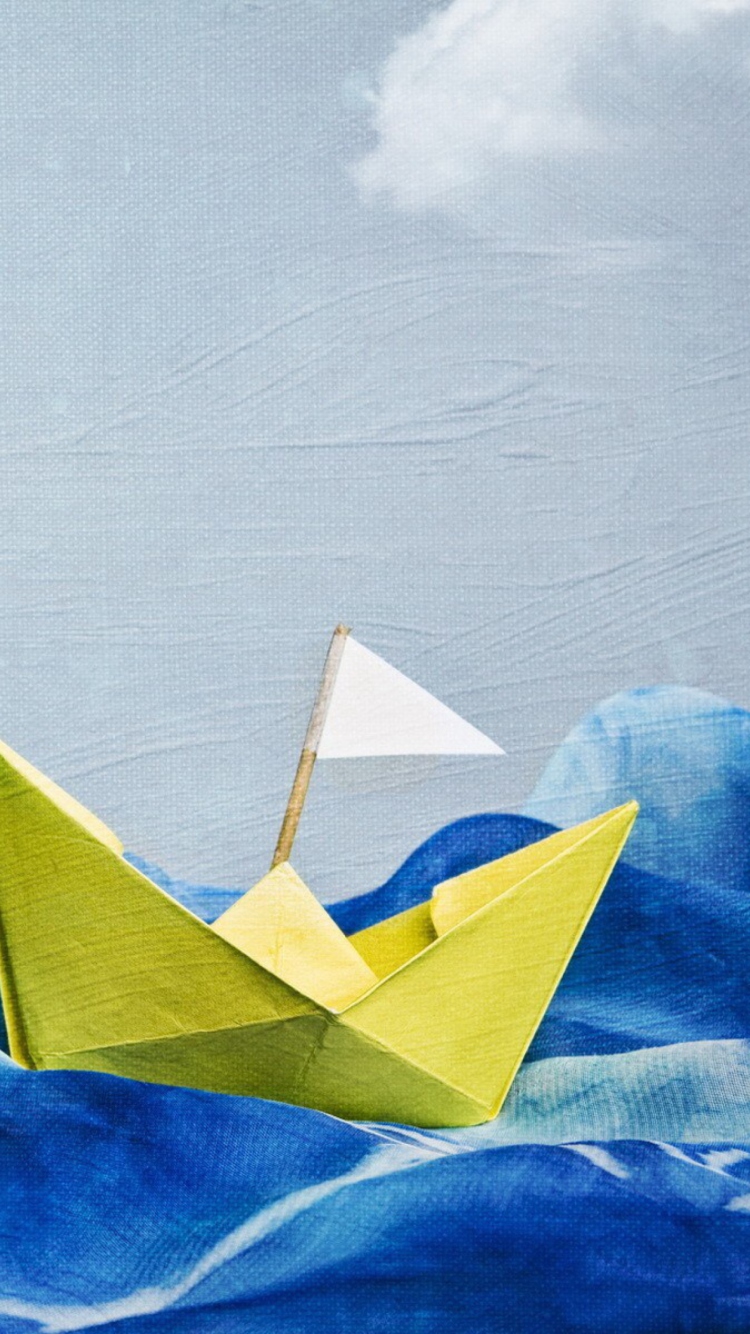 Das Paper Boat Wallpaper 750x1334