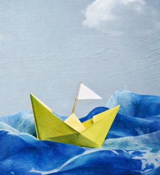 Kostenloses Paper Boat Wallpaper für iPad