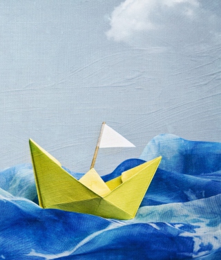 Kostenloses Paper Boat Wallpaper für Nokia Asha 308