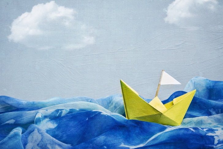Paper Boat wallpaper