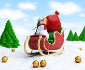 Обои Santa's Snowman 176x144