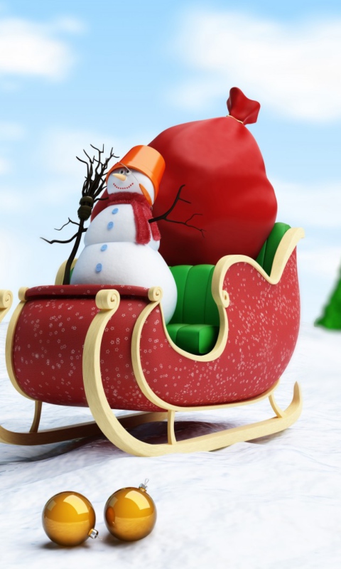 Santa's Snowman screenshot #1 480x800