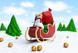 Free Santa's Snowman Picture for Android, iPhone and iPad