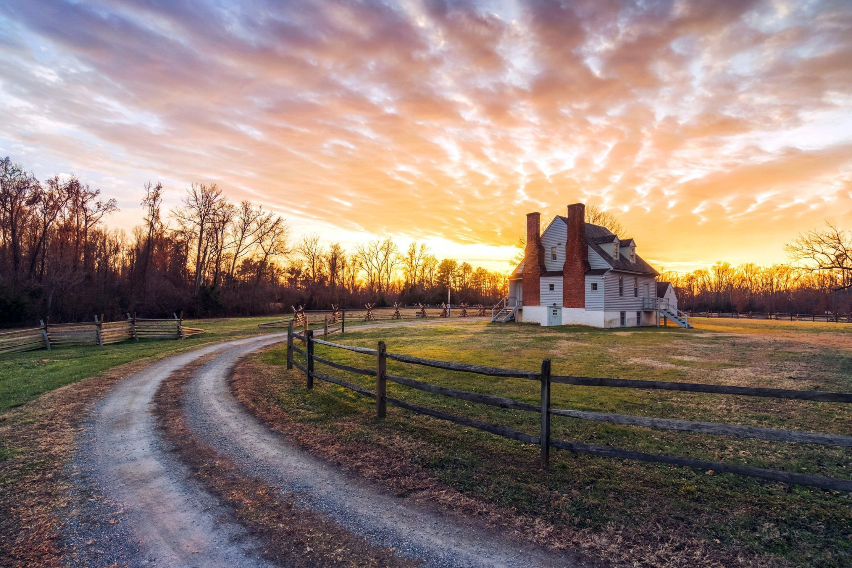 Sunset House wallpaper 2880x1920