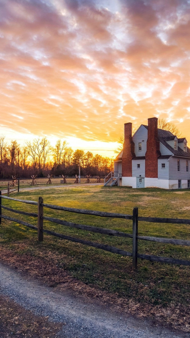 Sunset House wallpaper 640x1136