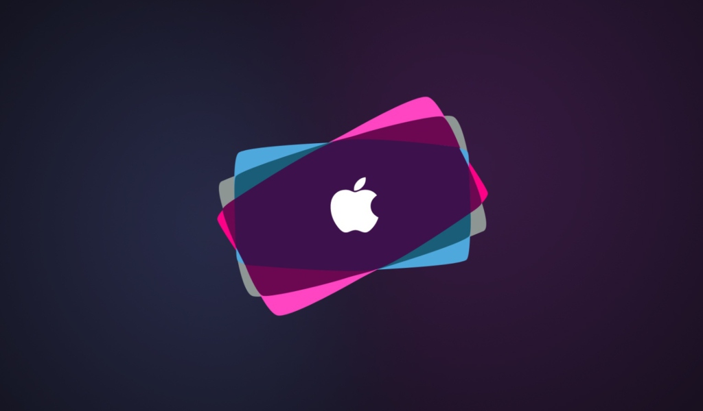 Fondo de pantalla Simple Purple Apple 1024x600