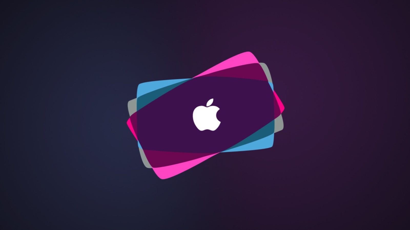 Das Simple Purple Apple Wallpaper 1600x900