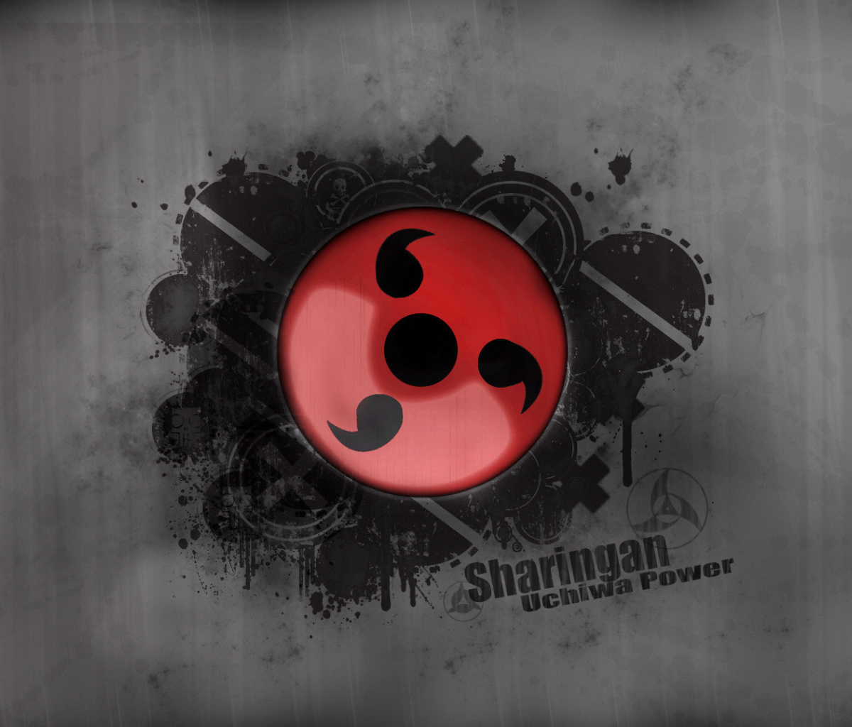 Das Sharingan, Naruto Wallpaper 1200x1024