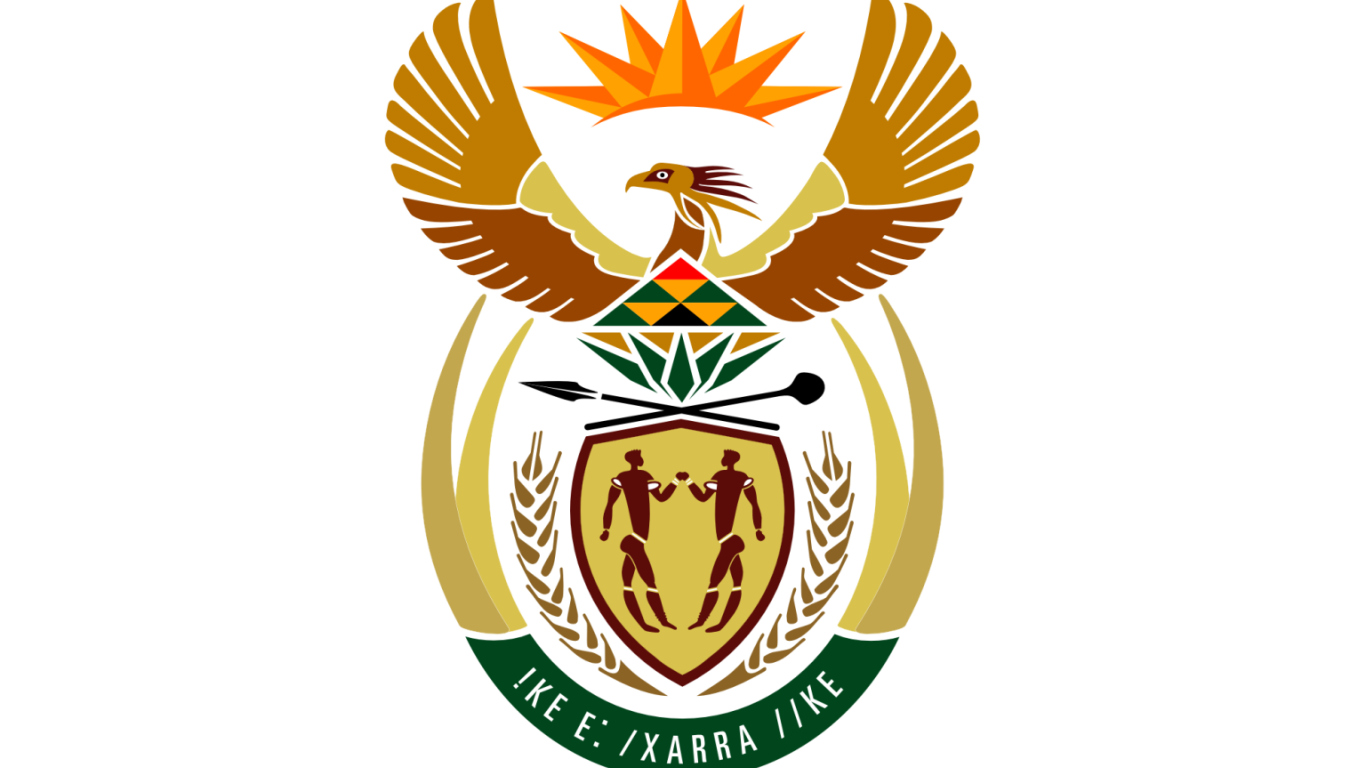 Sfondi South Africa Coat Of Arms 1366x768