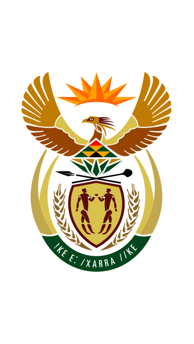 Das South Africa Coat Of Arms Wallpaper 640x1136