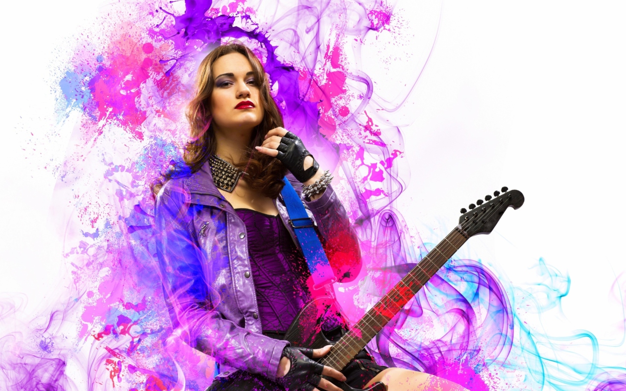 Fondo de pantalla Music Girl 1280x800