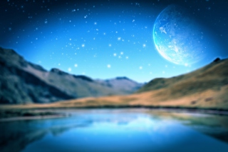Space Lake Background for Android, iPhone and iPad