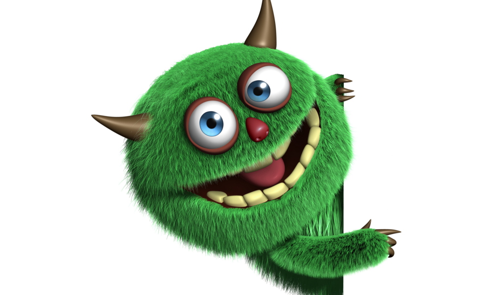 Screenshot №1 pro téma Fluffy Green Monster 1024x600