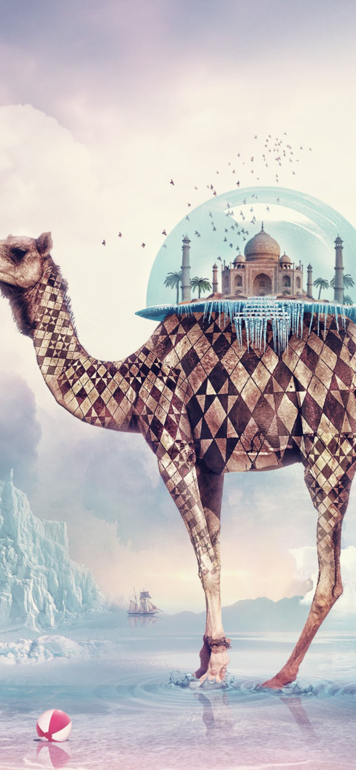 Magical Camel wallpaper 1170x2532