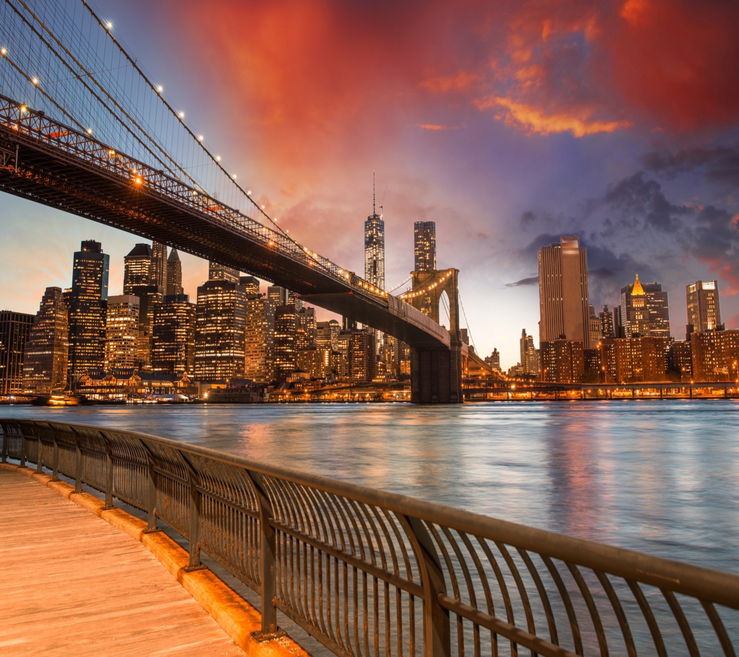 NYC - Brooklyn Bridge wallpaper 1440x1280