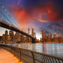 Das NYC - Brooklyn Bridge Wallpaper 208x208